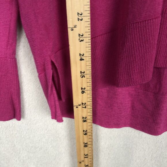 BANANA REPUBLIC 100% Merino Wool V-Neck Sweater Women’s M Pink Fine Gauge EUC - Picture 8 of 11